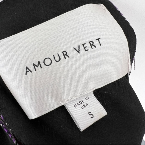 Amour Vert silk dress sleeveless print size small - Picture 4 of 10